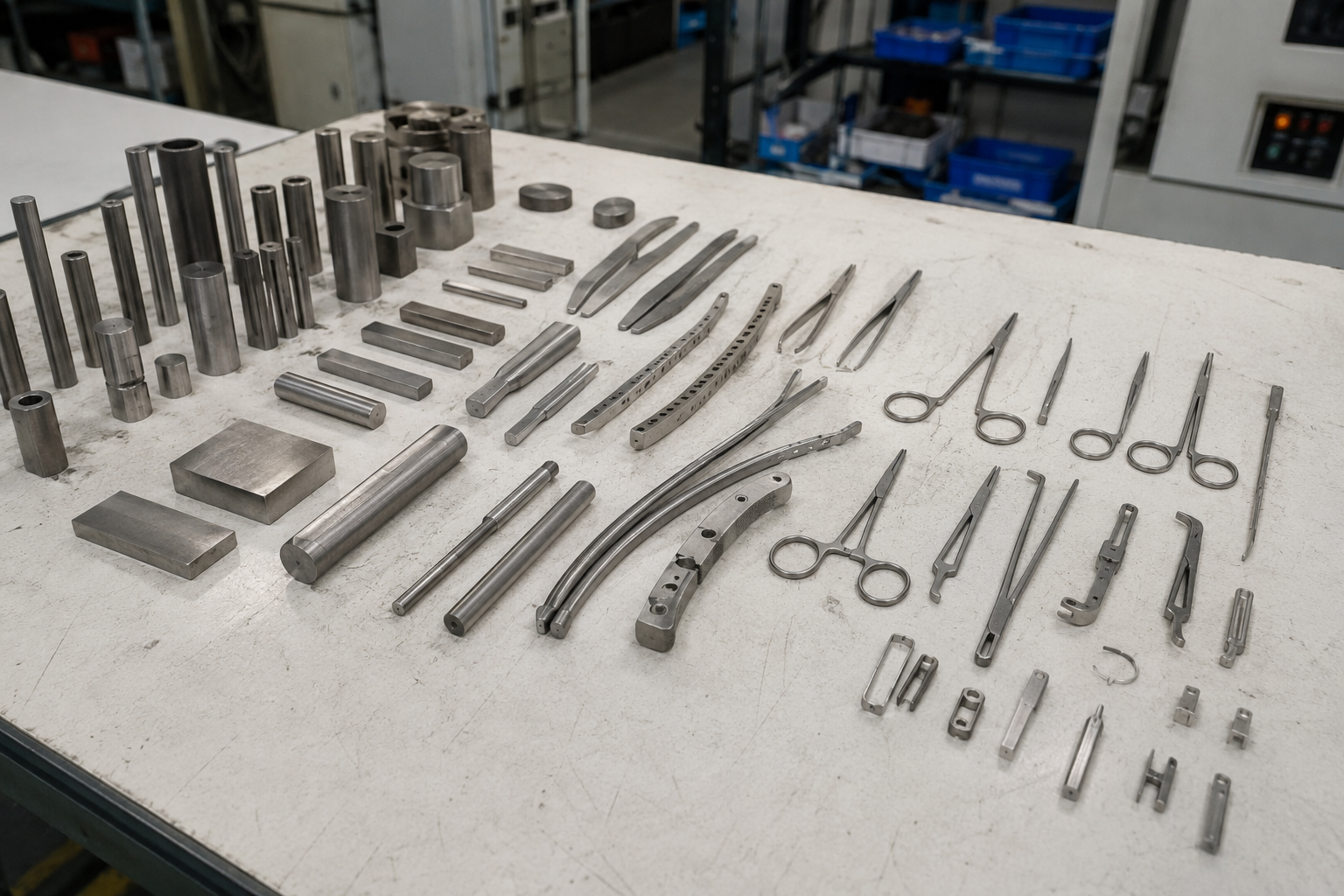Titanium bar materials for dental implant and abutment machining